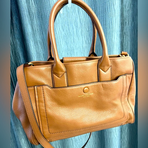 Marc Jacobs beautiful cognac satchel/tote - Picture 1 of 4